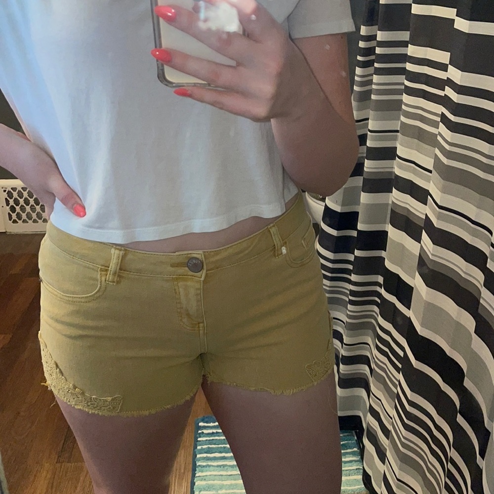 Colored Jean shorts